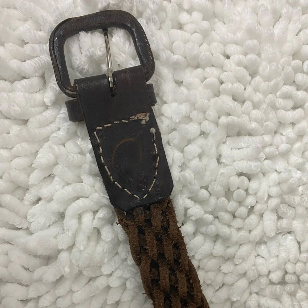 Genuine Leather Braided Belt